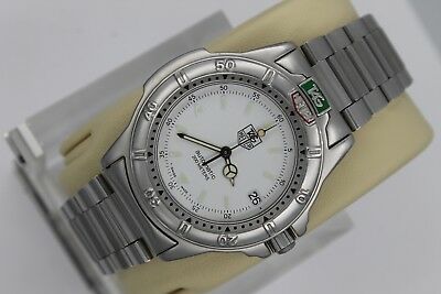 Tag Heuer 4000 White WF2110 AUTOMATIC 699.706 Watch Mens Silver SS