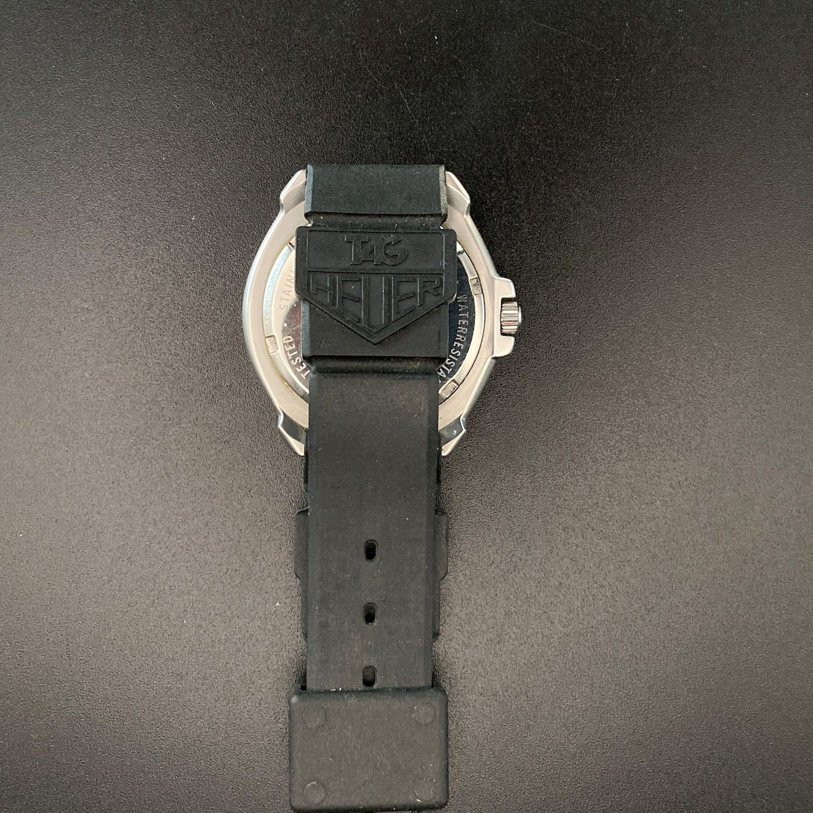 TAG HEUER 376.513 F1 35mm YELLOW DATE VINTAGE WATCH SWISS