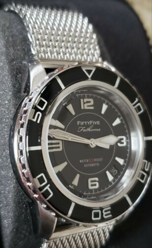 Seiko Fifty Five Fathoms Mod 42 mm Stainless (SNZH55), new seiko mesh  bracelet | WatchCharts