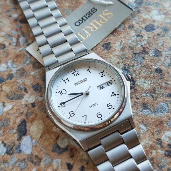 Vintage Seiko Spirit Quartz JDM 7N48 7000 February 1997 Kanji