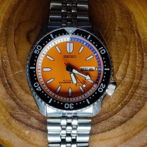 Seiko 7S26-02K0 SKXA55 オレンジバレット　ダイバー Seiko Watch ref. SKXA55 (7S26-02K0)