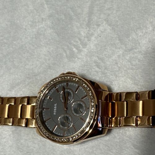 Fossil Janice Multifunction Rose Gold Tone Stainless Steel Watch BQ3418 WatchCharts Marketplace