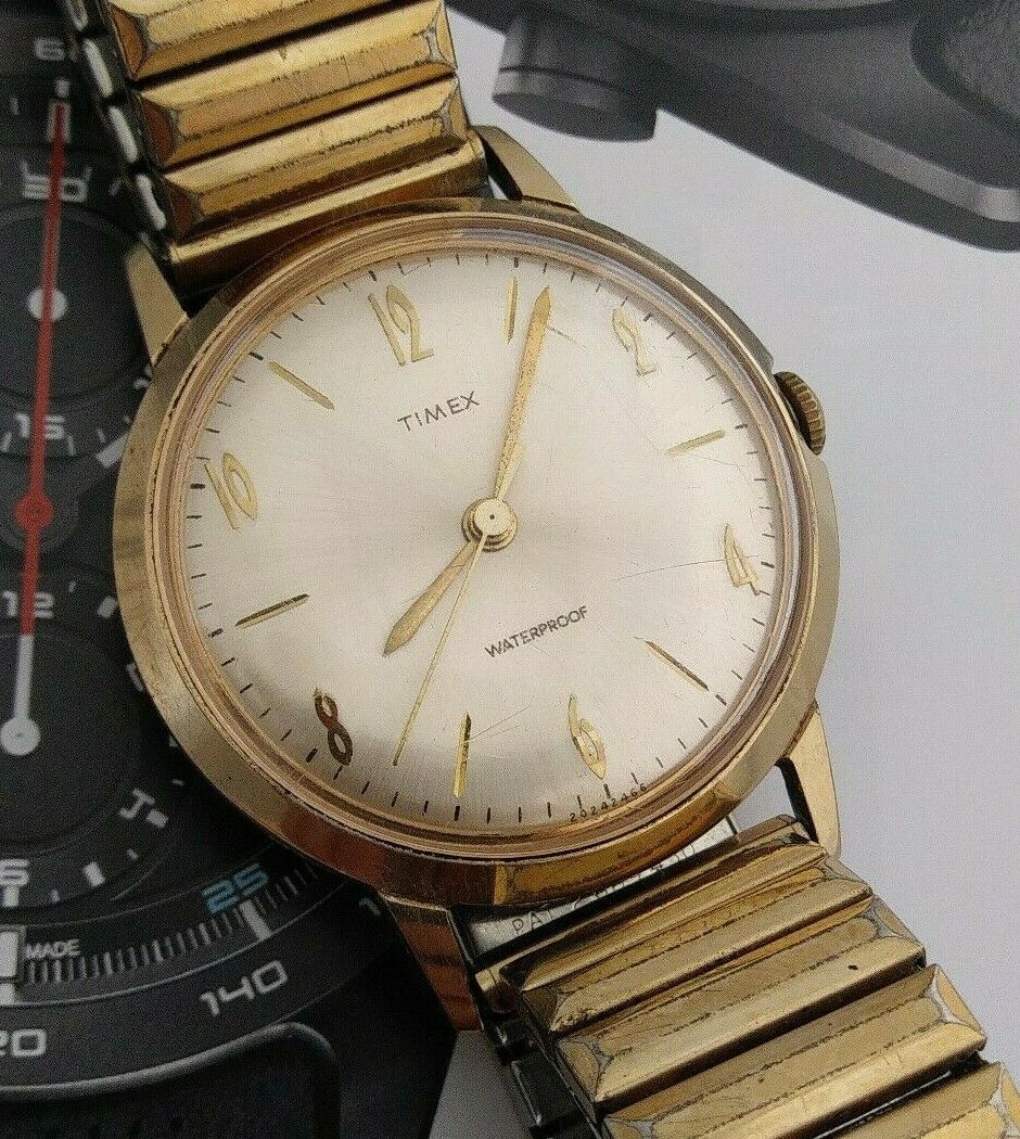 Men's 1960s TIMEX Waterproof Mechanical Wind Up Wrist Watch | WatchCharts