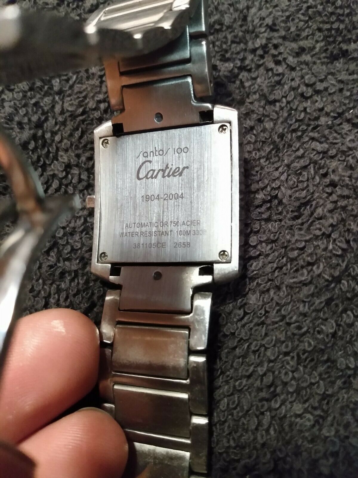 100 Authentic Cartier Santos 100 Stainless Steel Medium Quartz