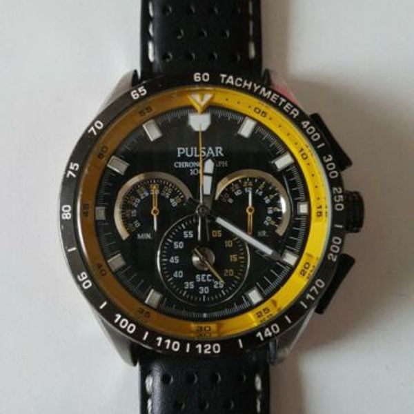 Pulsar by Seiko VK63-X001 Chronograph Watch PU2007X1 on a Geckota