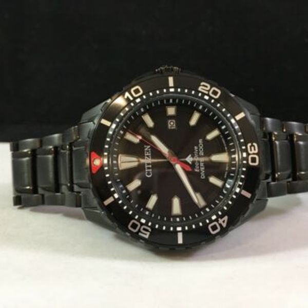 Citizen Promaster Diver Eco Drive Black Dial Mens Watch Bn0195 54e Msrp 450 Watchcharts 0312