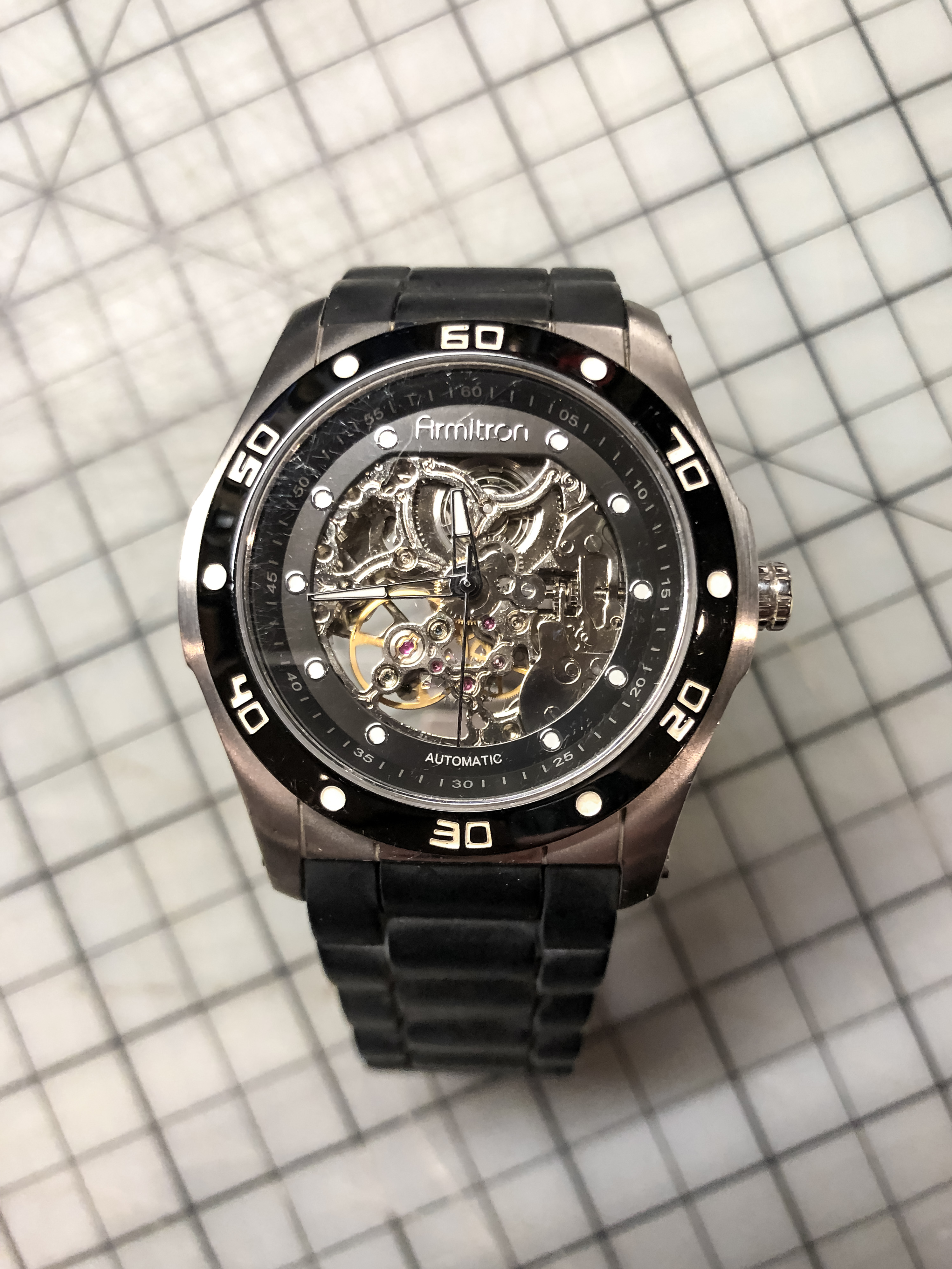 WTS Armitron 20 4405SB Skeleton FREE WatchCharts