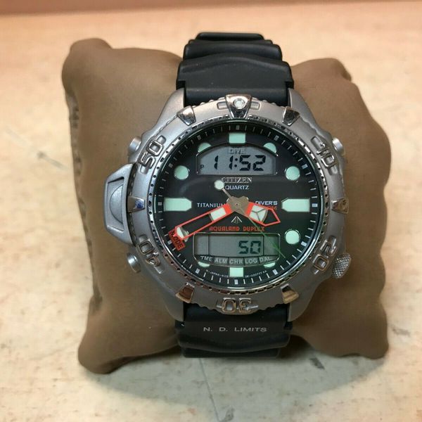 Citizen Aqualand Duplex Promaster Titanium 200m Quartz Dive Watch C506s016088 Watchcharts 