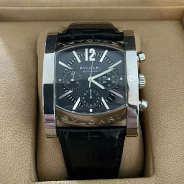 BVLGARI Assioma Chronograph Steel Automatic Mens Watch AA44SCH