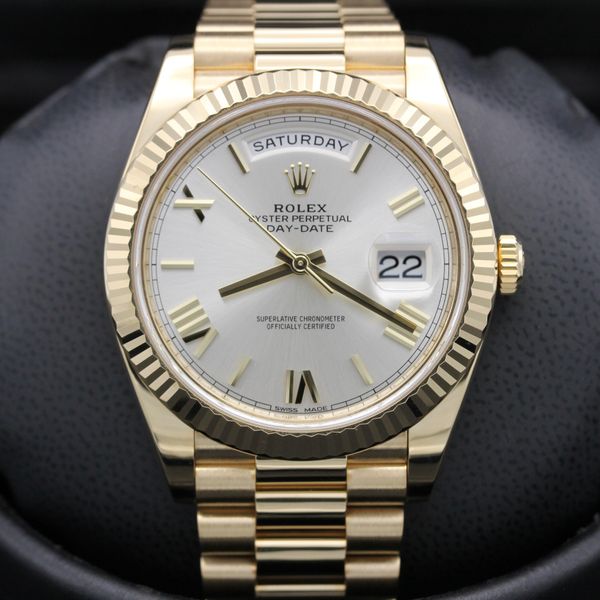 FSOT: Rolex Day Date 40 - 228238 - Champagne Roman - Yellow Gold - 40mm ...