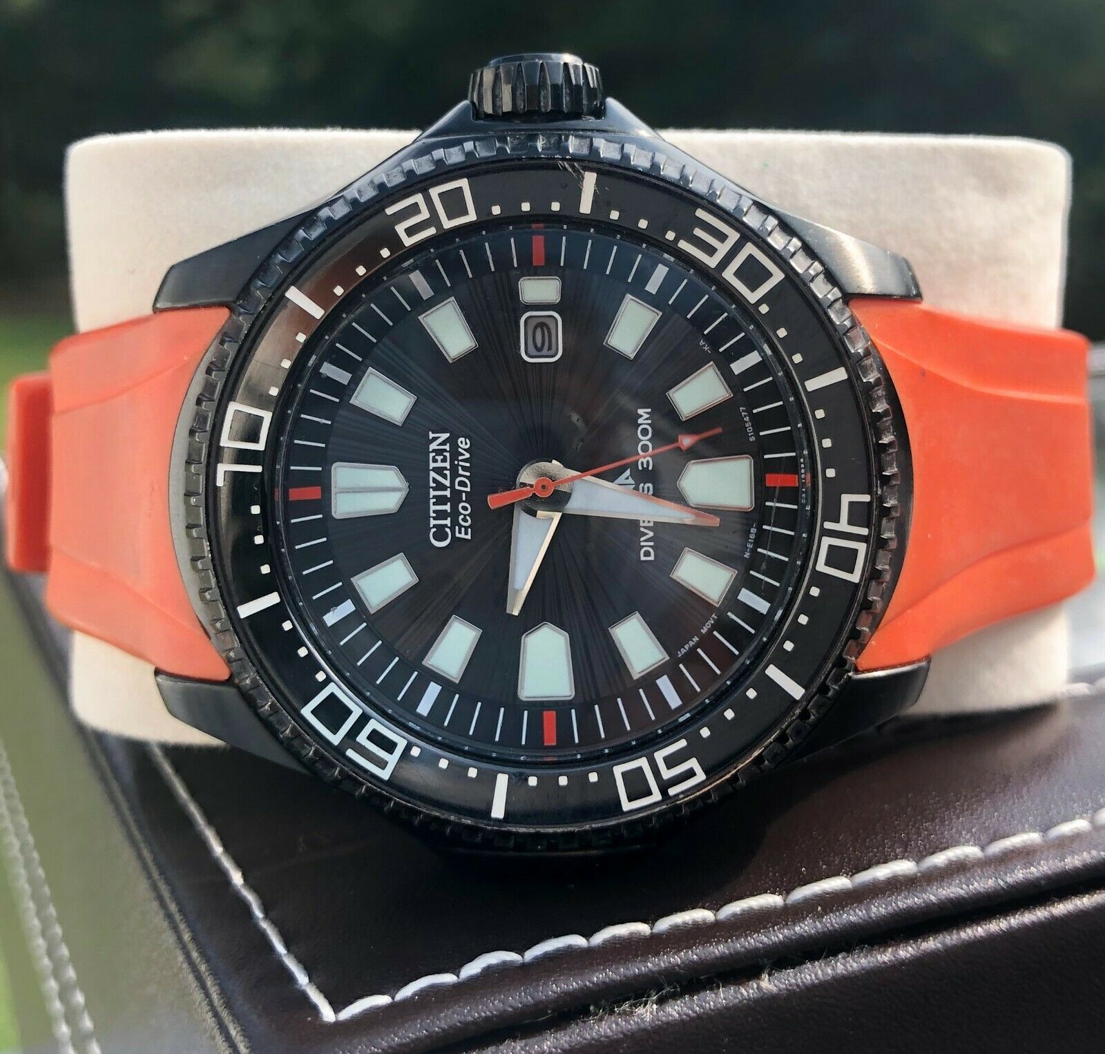 Men's CITIZEN ECO DRIVE Divers Date 300M Wristwatch SOLAR E168