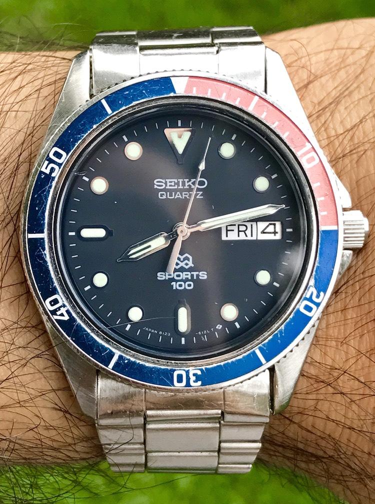 Lunette Tournante Pulsar (Seiko) Pepsi Pour Montre Plongée - Réf. 8601 9523 / Y563-6019 - Neuf Vintage