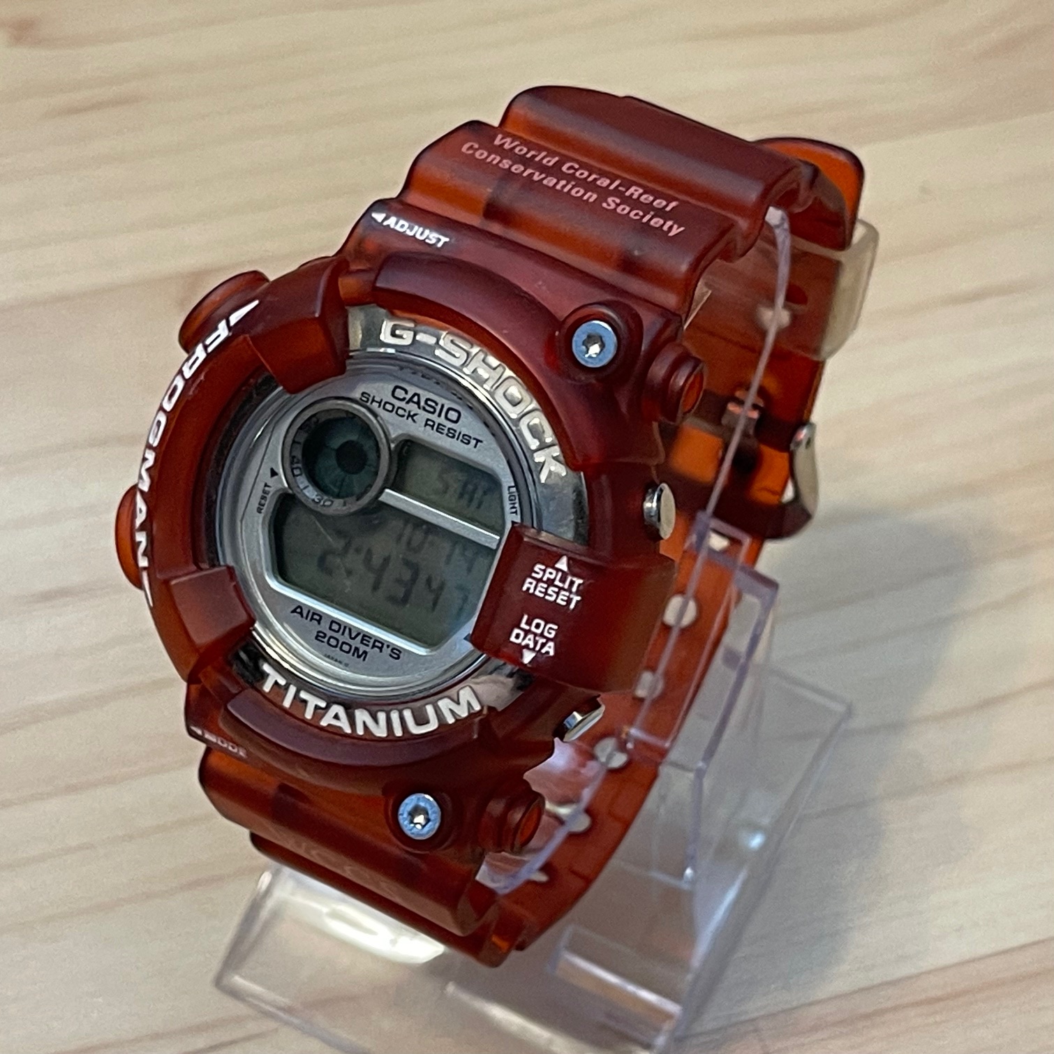 WTS] Casio G-Shock DW-8201WC-7T WCCS Frogman Red Jelly Skeleton