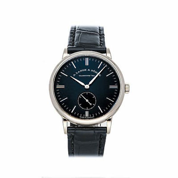 A. Lange & Sohne Saxonia Manual 35mm White Gold Mens Strap Watch 219. ...