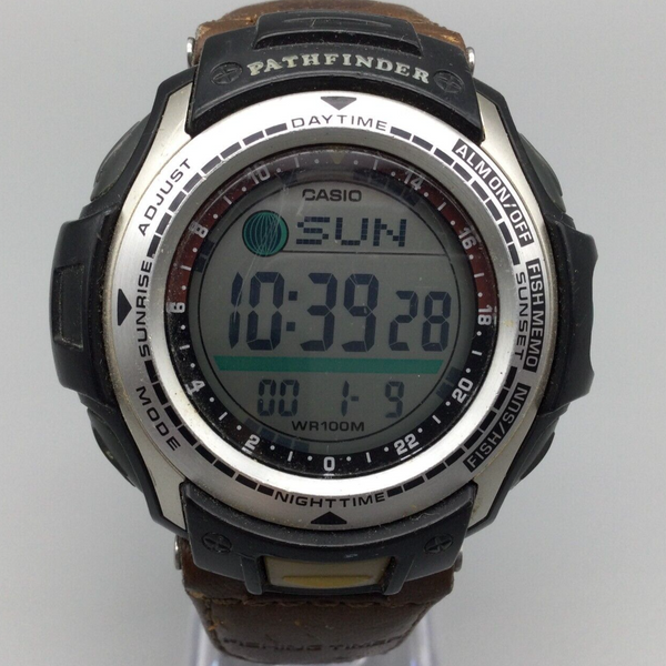 Casio Pathfinder Digital Watch Fishing Timer 2632 PAS 400B Backlight New Battery WatchCharts Marketplace