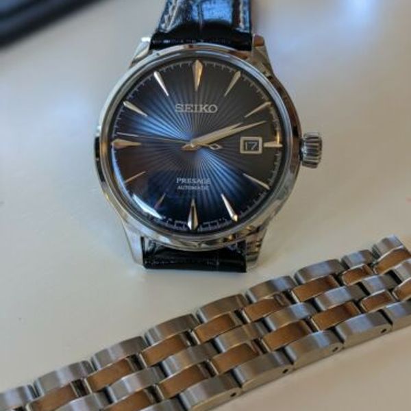 Seiko Presage Cocktail Time Blue Moon SRPB41 w/ original box, bracelet ...