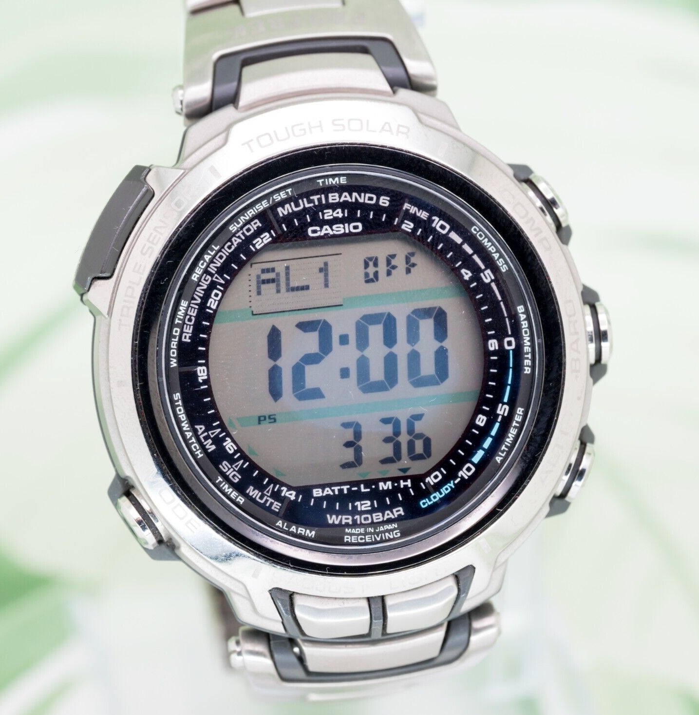 2009 CASIO PRX-2000T PROTREK TITANIUM ABC MANASLU 10BAR / SPARES