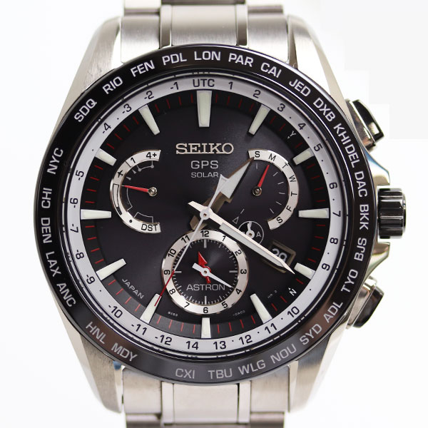 MT3940] SEIKO SEIKO ass Tron ASTRON GPS solar dual time men