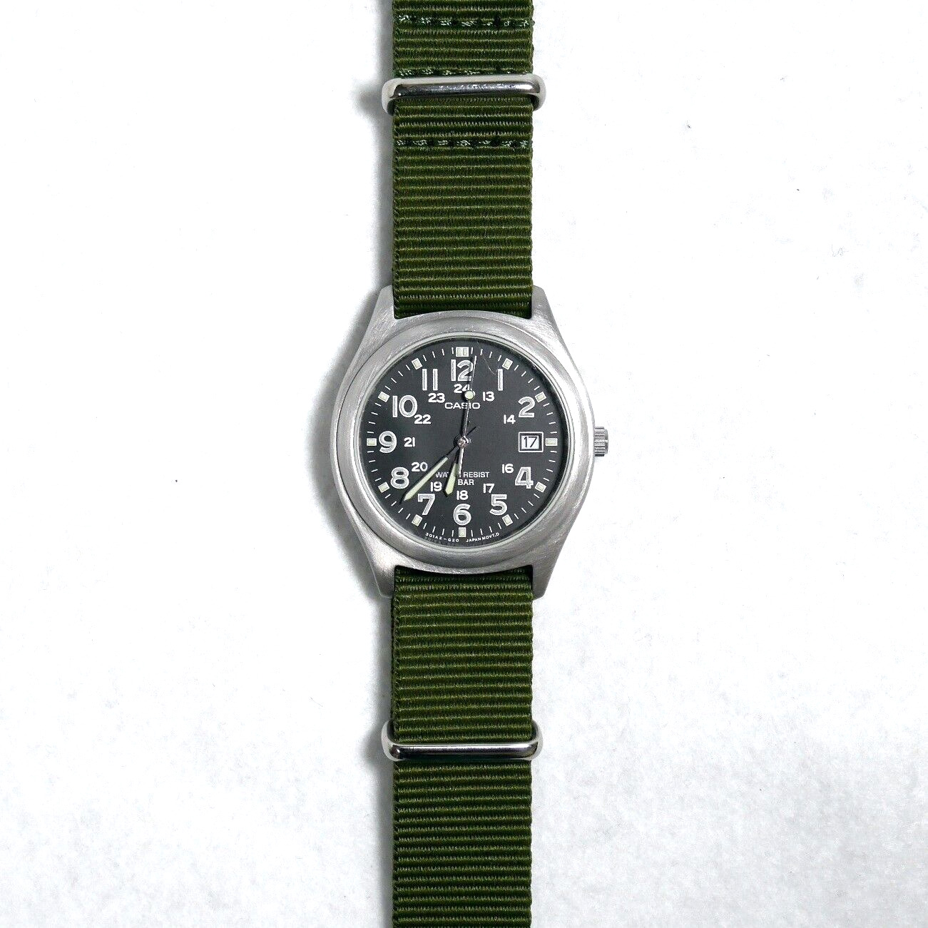 1円～【稼働】カシオ CASIO ミリタリーウォッチ MW-121 メンズ 腕時計 