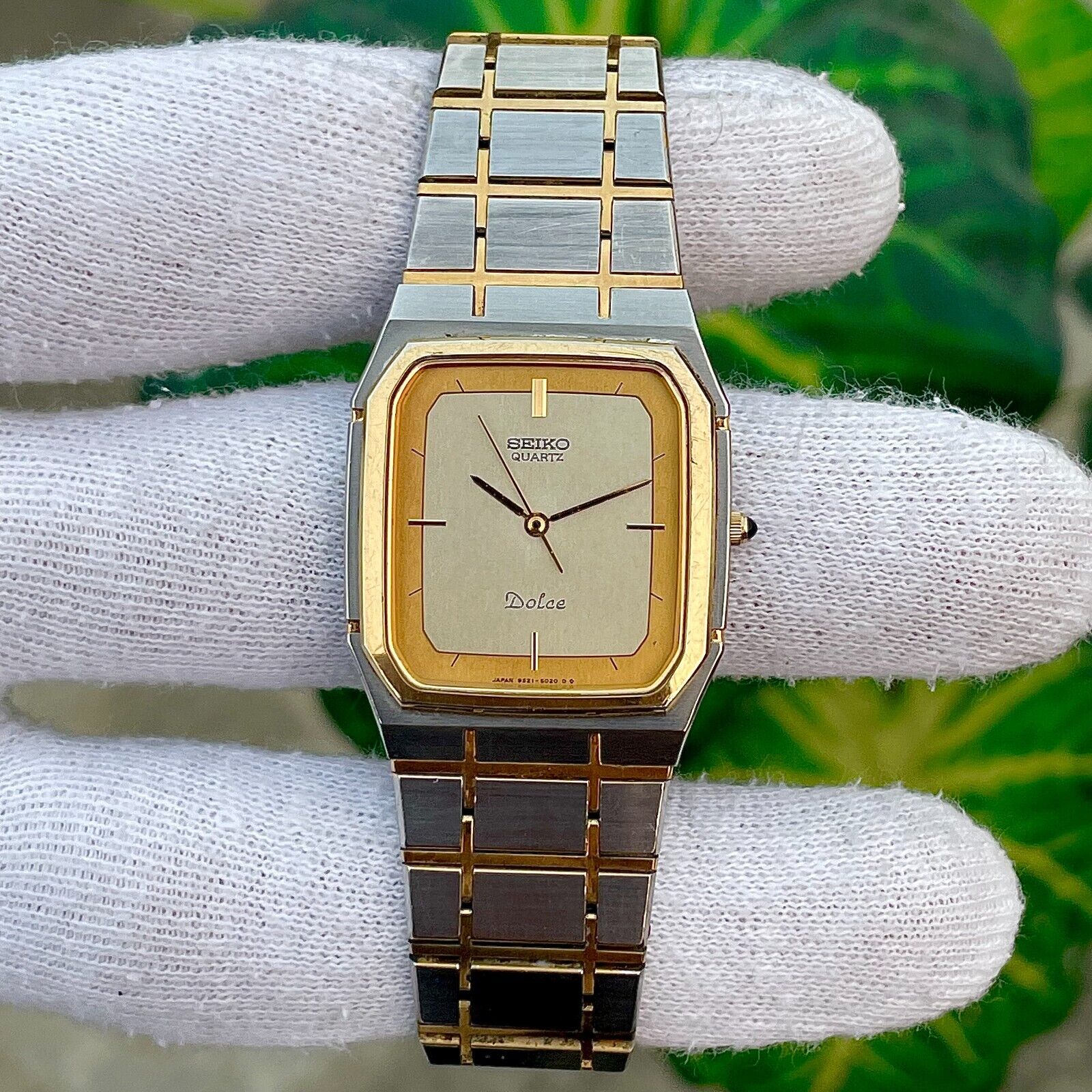 Vintage Seiko Dolce Quartz Two Tone Men