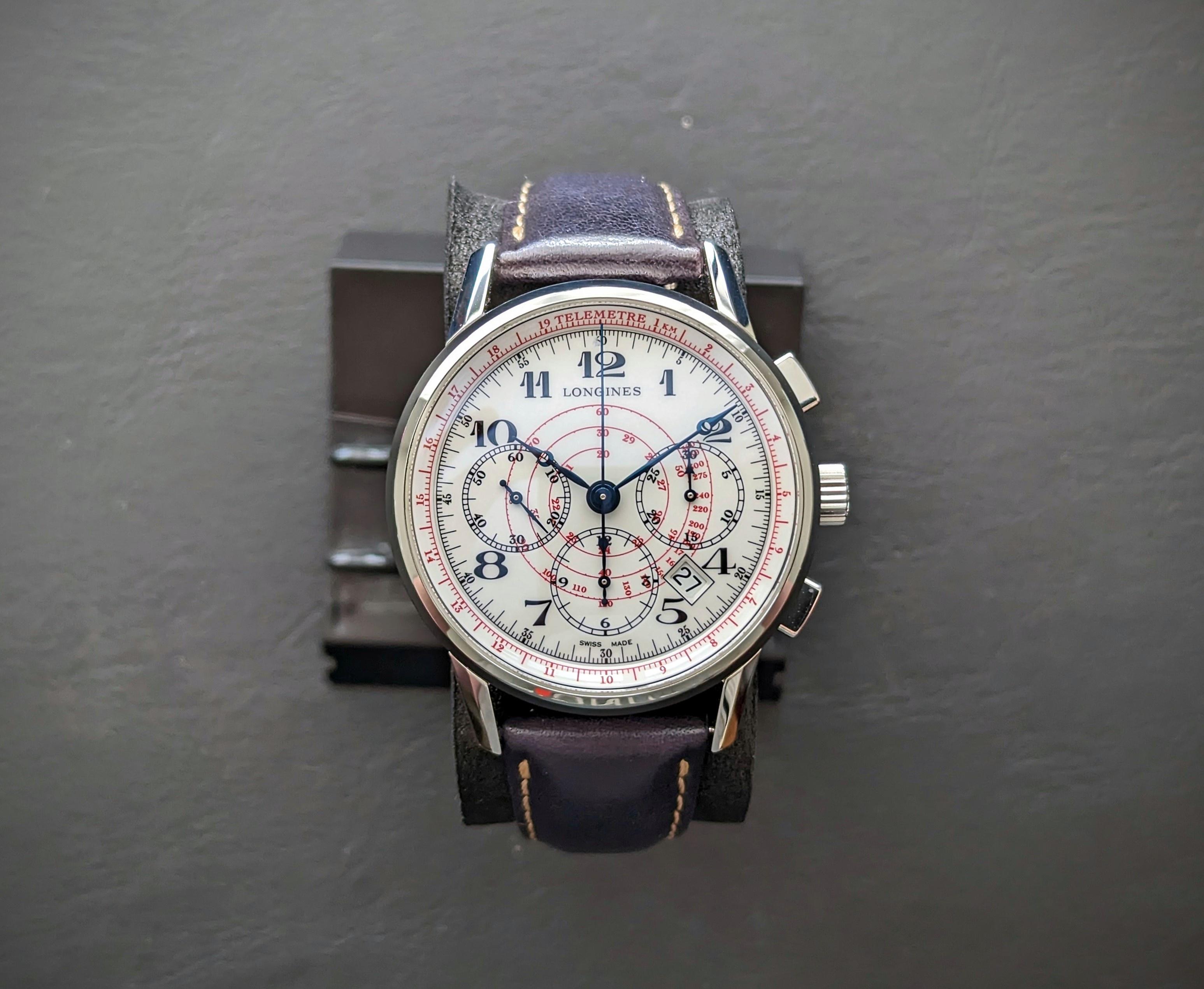 WTS Longines Heritage Chronograph L2.780.4.18.2 Column Wheel