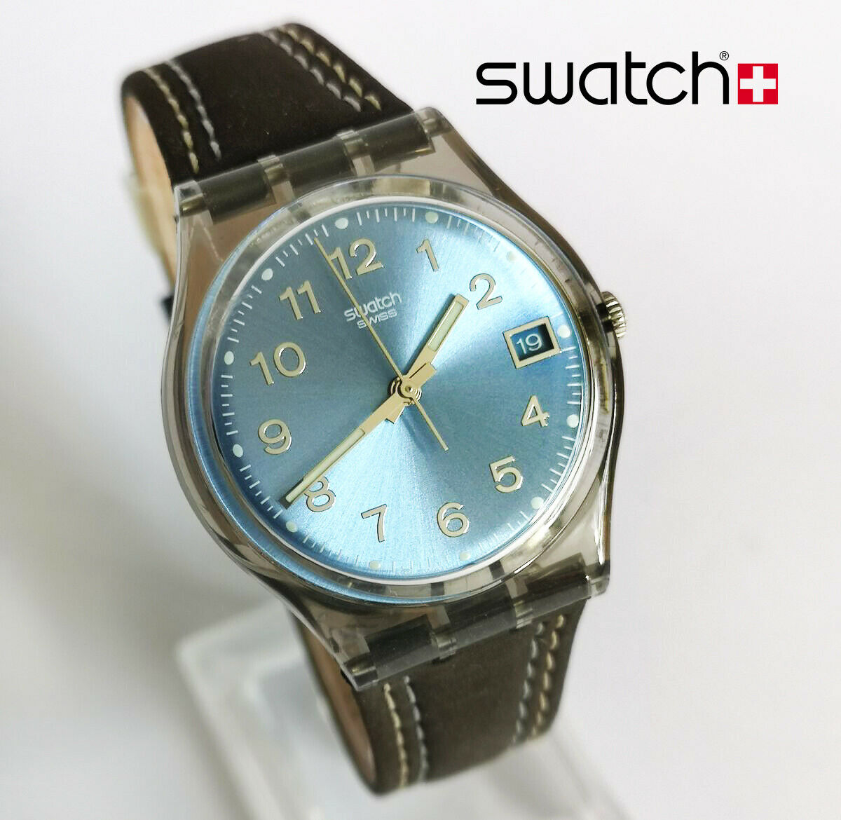 Swatch GM415 Blue Choco 2008 unisex quartz watch blue dial