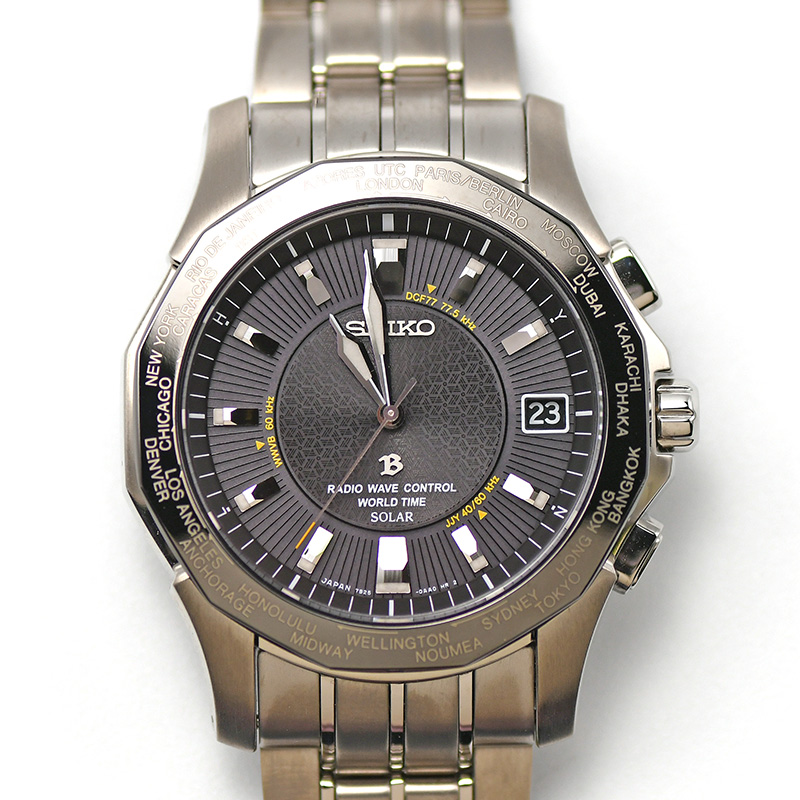 New Arrival SEIKO Seiko BRIGHTZ World Time Solar Radio SAGZ007 Bright ...