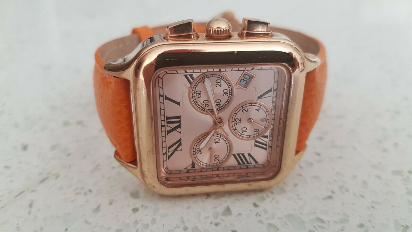 Bronzo Italia Ladies Tank Watch BRONZO ITALIA Swiss Square Rose Gold Men main image 2