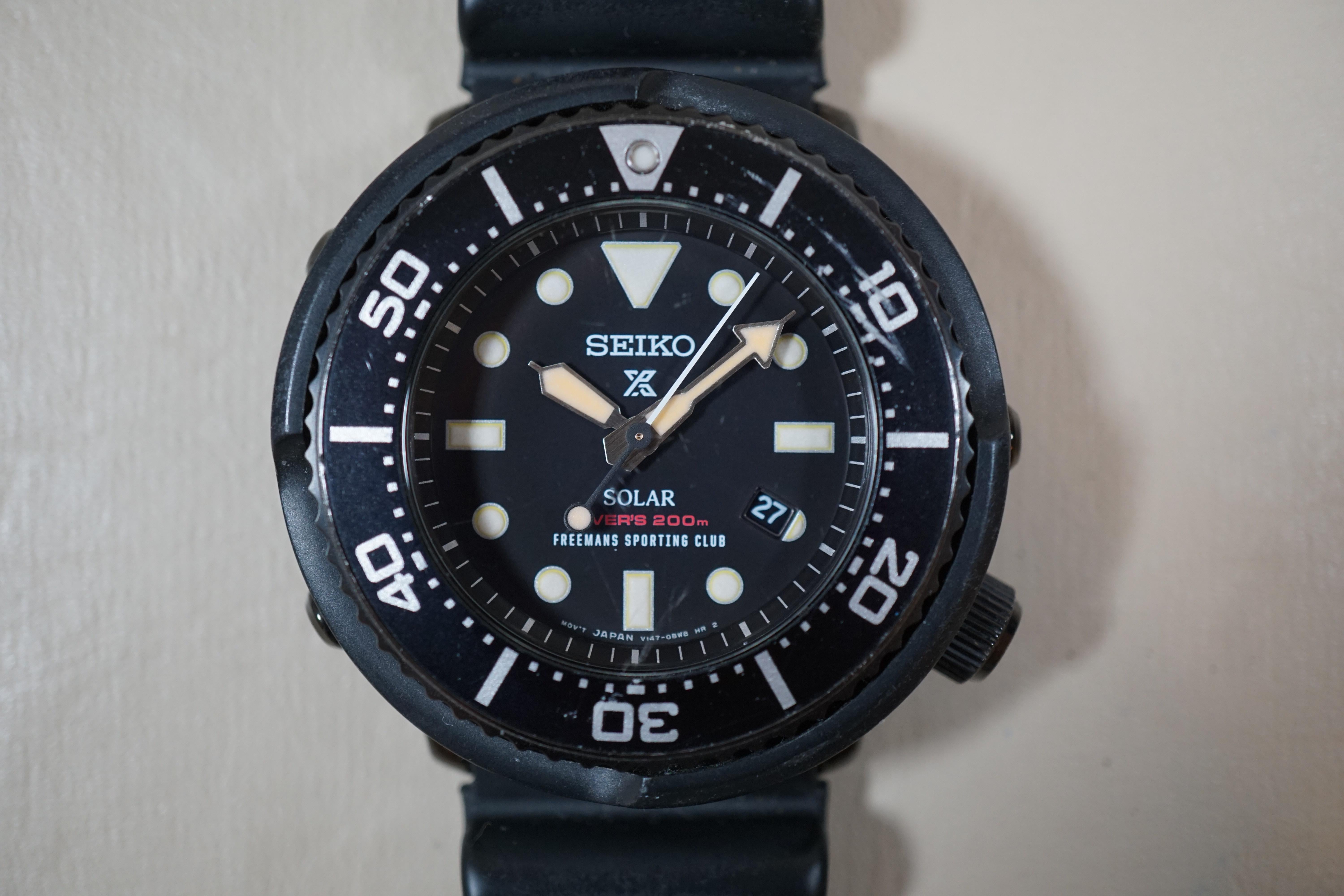 WTS] Seiko Prospex Freemans Sporting Club SBDN067 V147 Tuna Solar