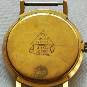 omega seamaster antimagnetic 18k gold watch