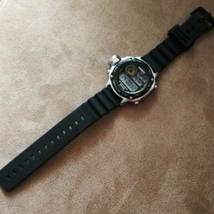 vintage casio dep-510 air divers depth meter log memory lcd watch