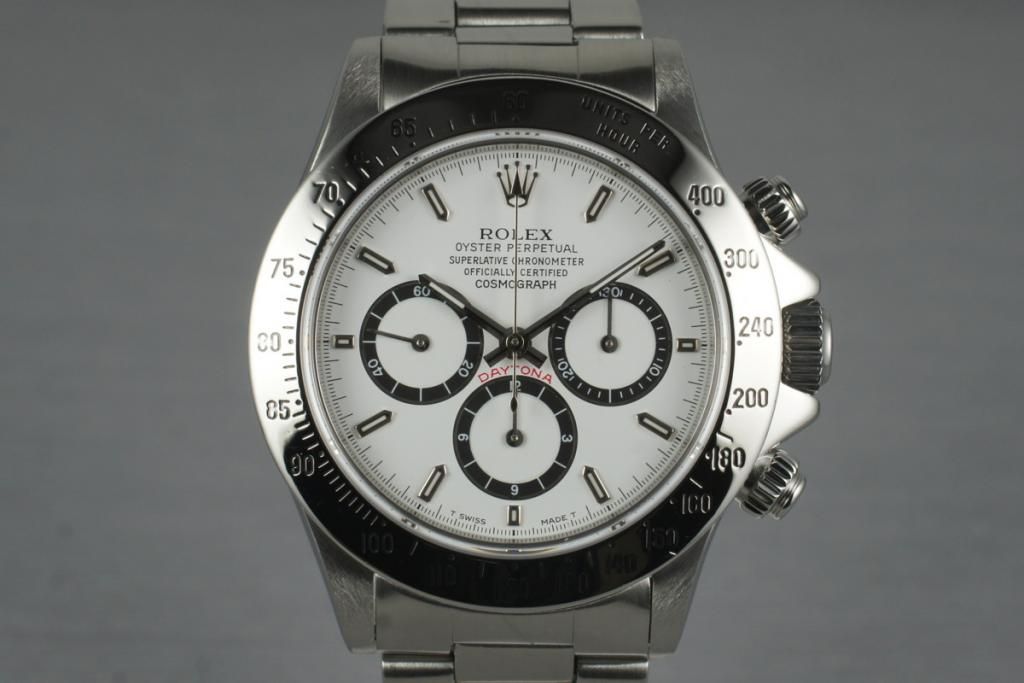 FS 1991 Rolex SS Zenith Daytona Ref 16520 White Dial