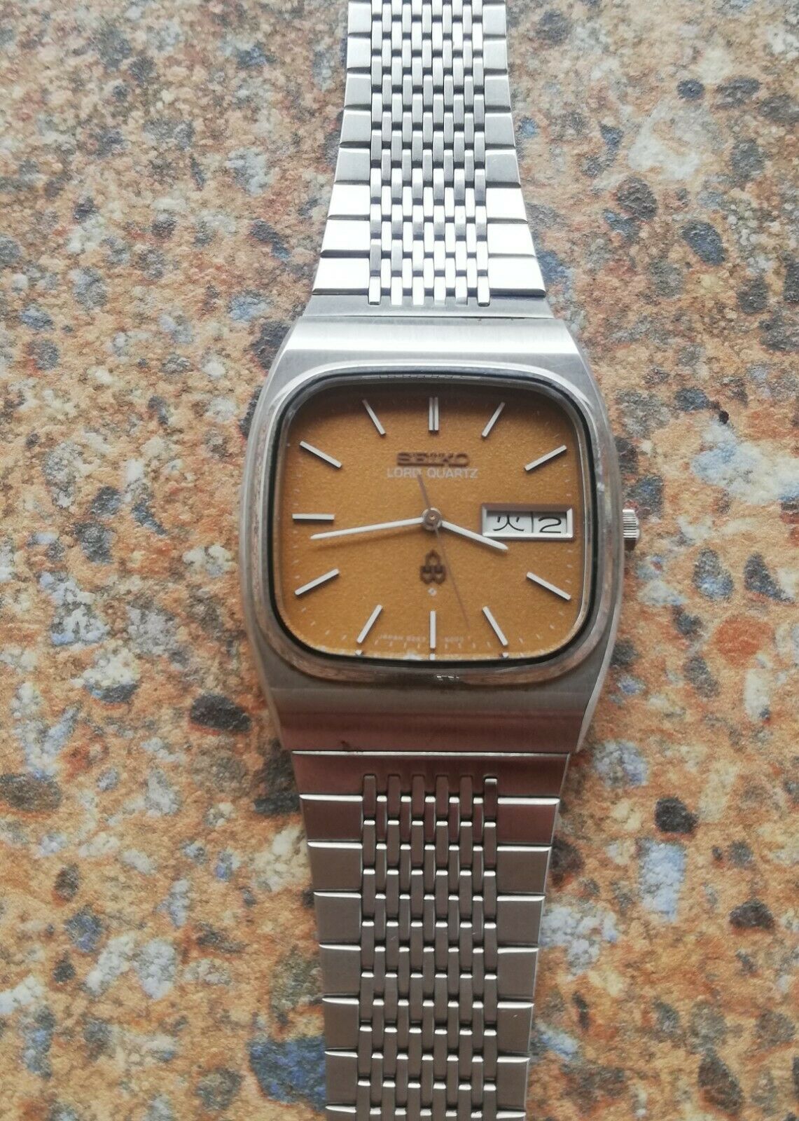 Vintage Seiko Lord Quartz JDM Kanji 8243 5000 June 1979 Textured