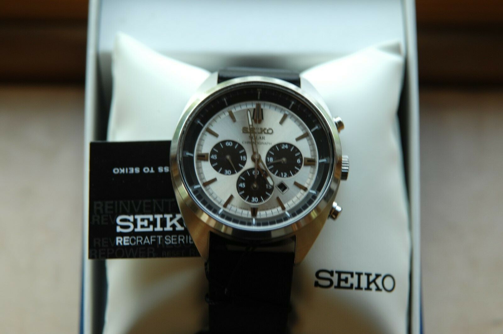 Seiko Recraft SSC569 Panda Dial Solar Chronograph | WatchCharts