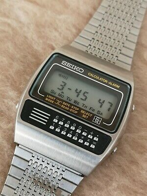 Vintage SEIKO CALCULATOR C359-5000 DIGITAL All Stainless