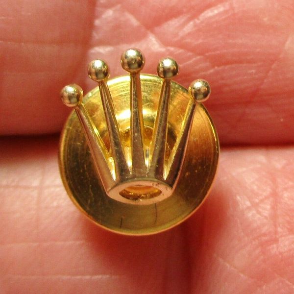 Genuine Authentic Vintage Original ROLEX Crown Tie Lapel Collar Pin Gold Plated WatchCharts Marketplace