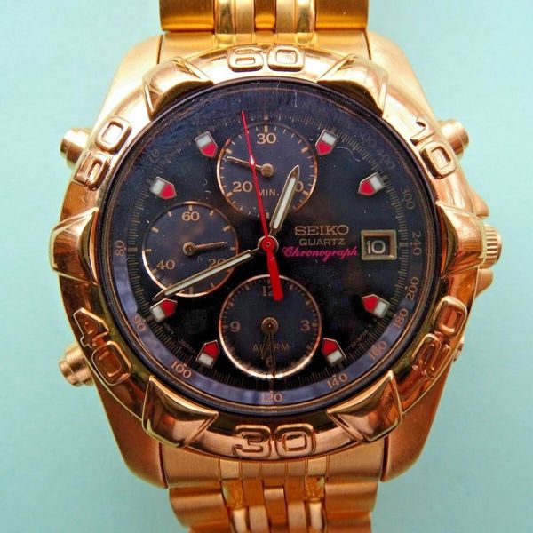 Couronne De Remplacement Seiko 7T32 Originale – Or – Diamètre 4,5mm – Jonction 1,4mm