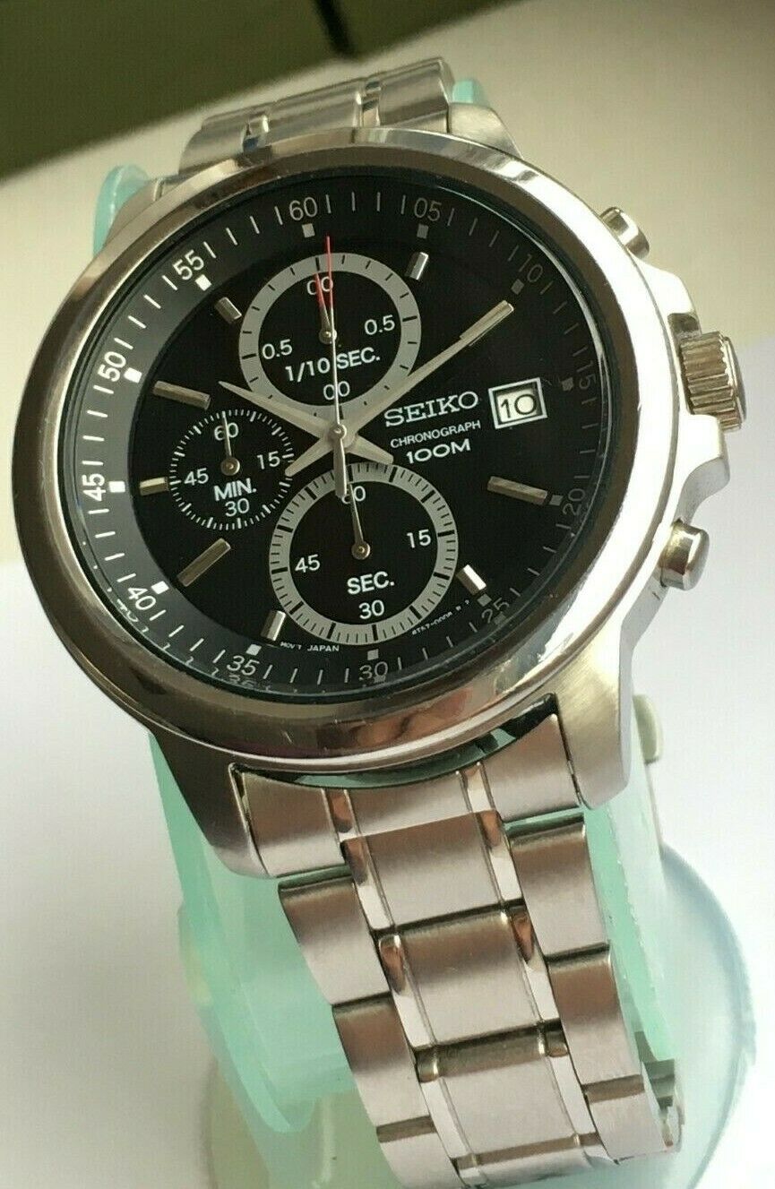 Seiko 4T57-00C0 Chronograph Watch With Stainless Steel Bracelet Wristwatch  | WatchCharts