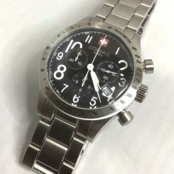 Men's ZODIAC DESERT HAWK Chronograph Wristwatch ZO2504 w/ Date