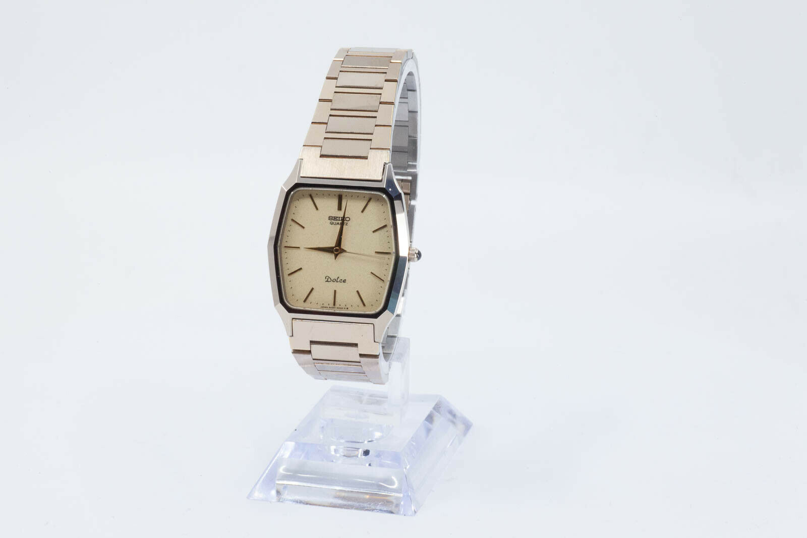 SEIKO QUARTZ DOLCE 6030-5480 SUPER HARD ALLOY Mens Watch