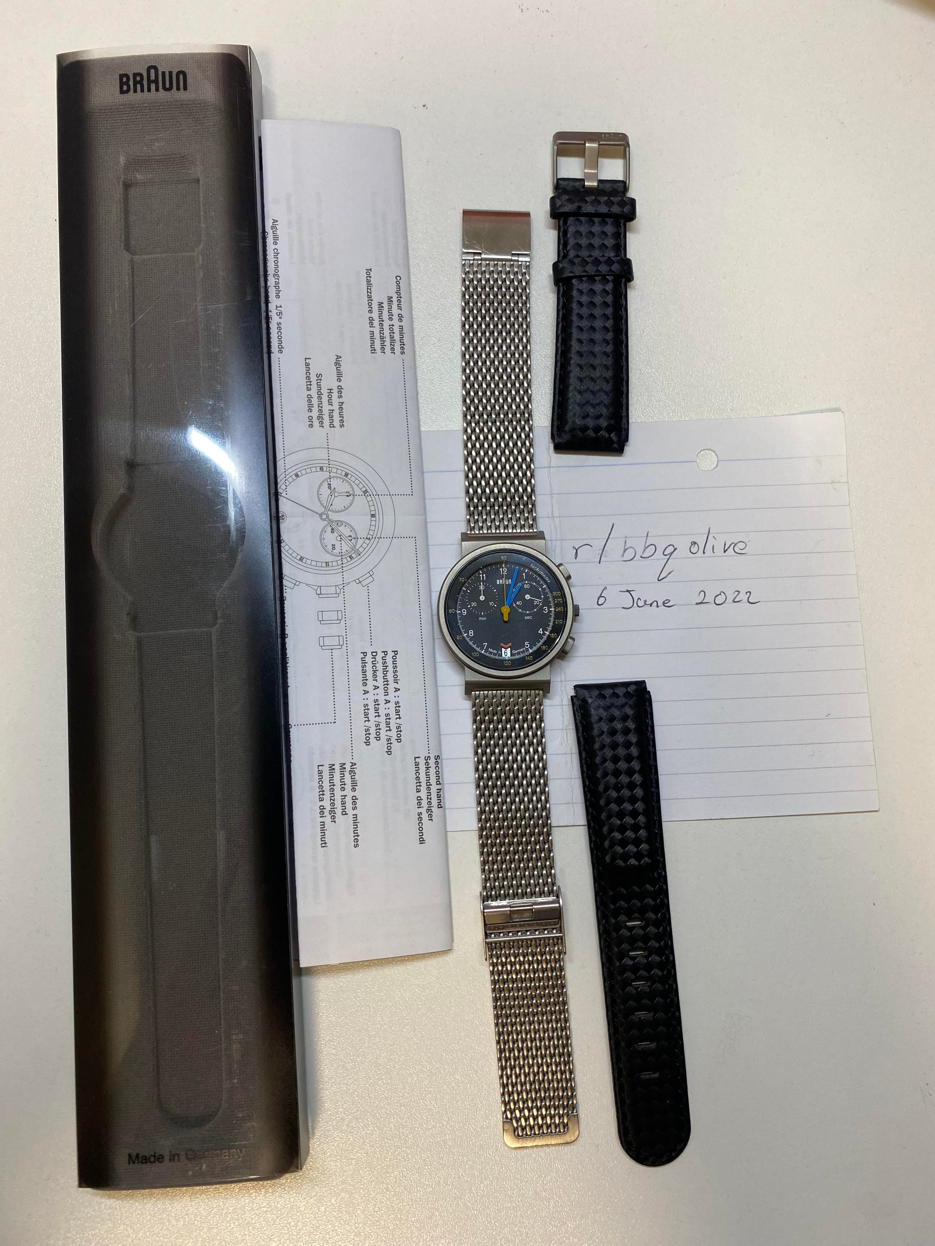 希少 BRAUN AW75 chronodate titan ブラウンクロノデータチタン