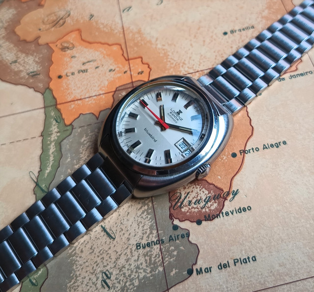 €280 EUR] Cool vintage '70 Edox Bluebird with original