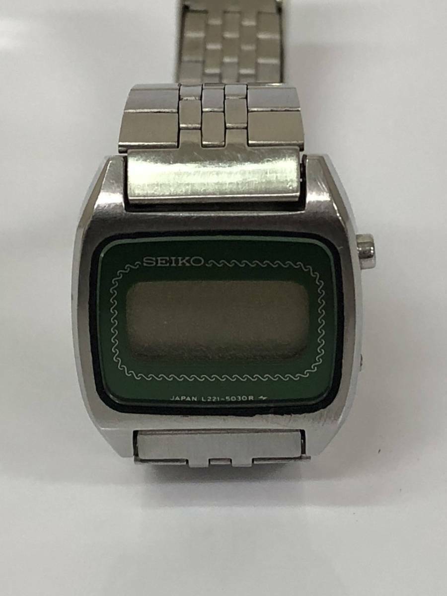 Vintage Seiko Quartz Women L221 5030 Watch Digital For Parts