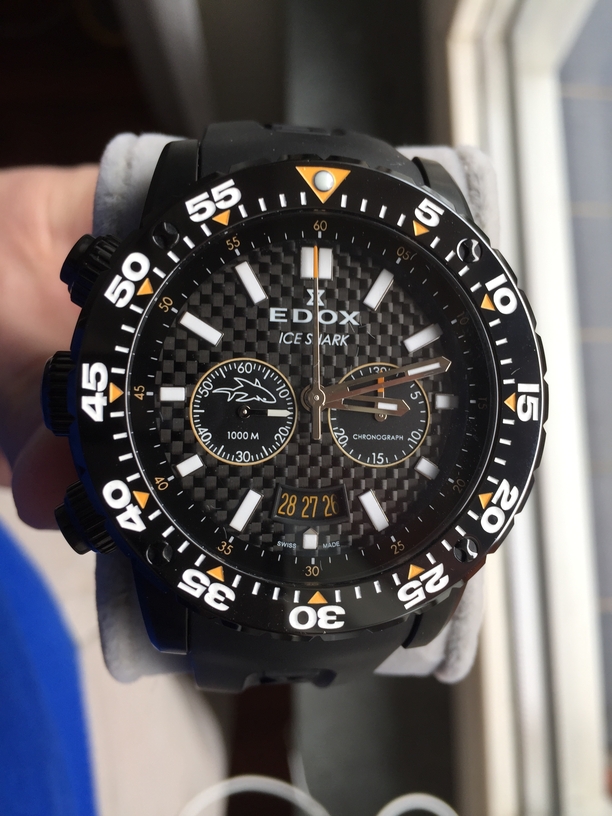 Edox Class 1 Ice Shark 10301 limited edition (ref. 10301 37N) | WatchCharts  Marketplace