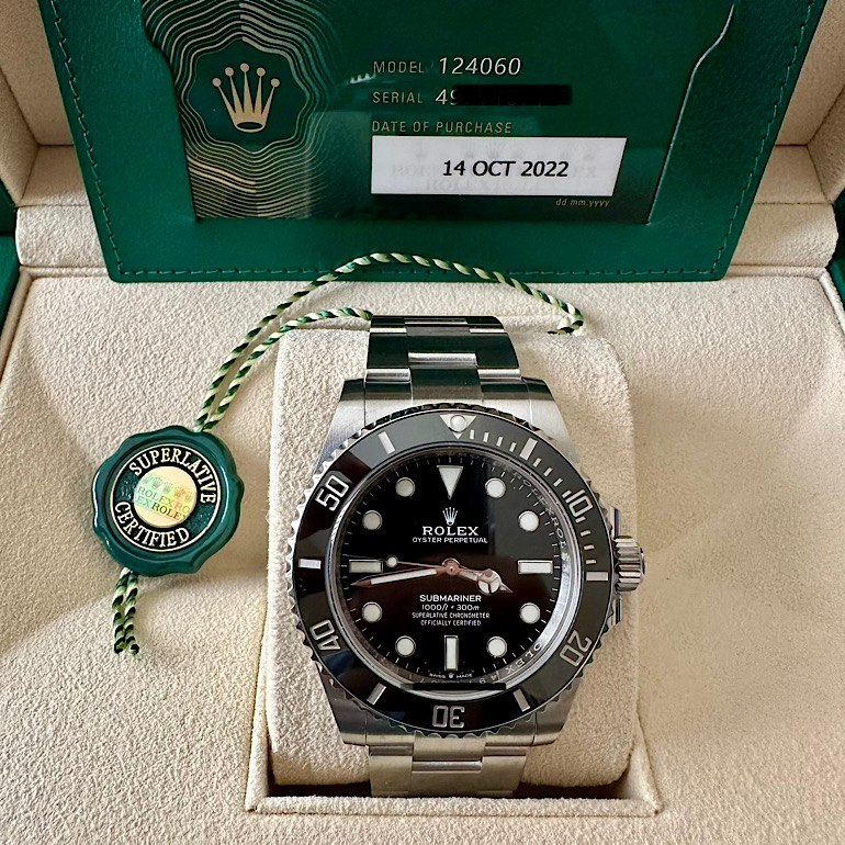 FSOT Brand new Rolex Submariner 124060 Full set WatchCharts