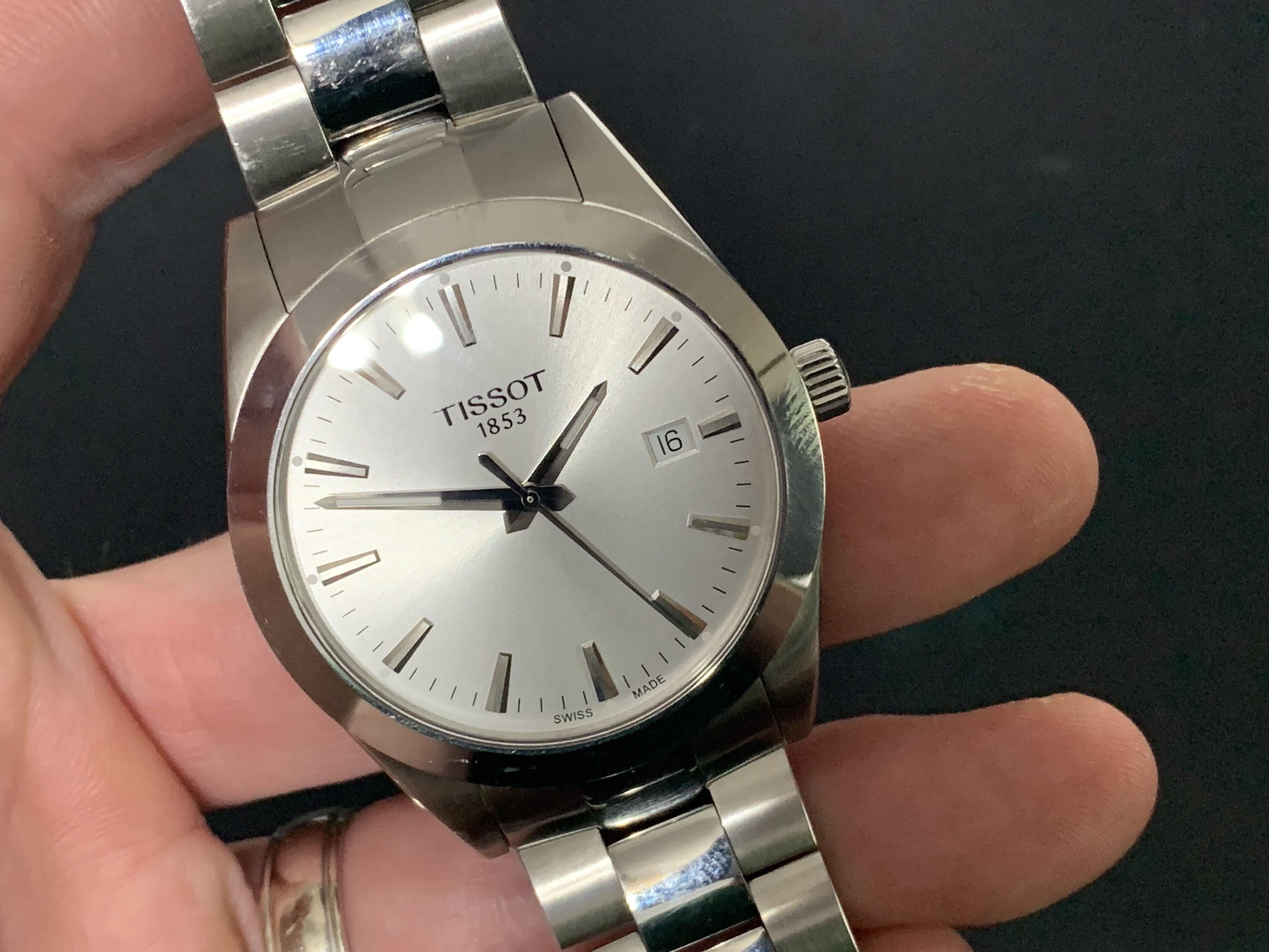 Tissot best sale gentleman silver