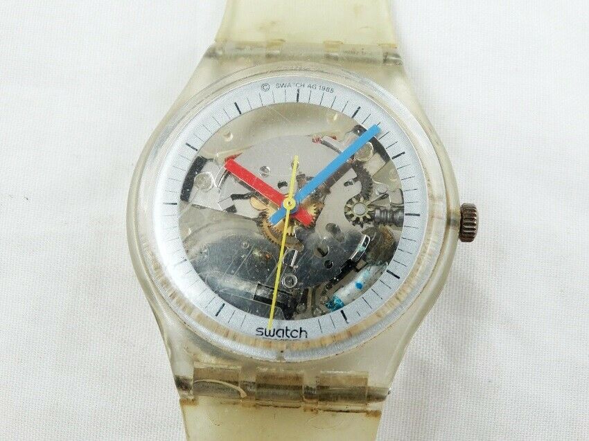 Swatch gk100 Jelly Fish AG 1985 Vintage Swiss Mens Quartz Watch