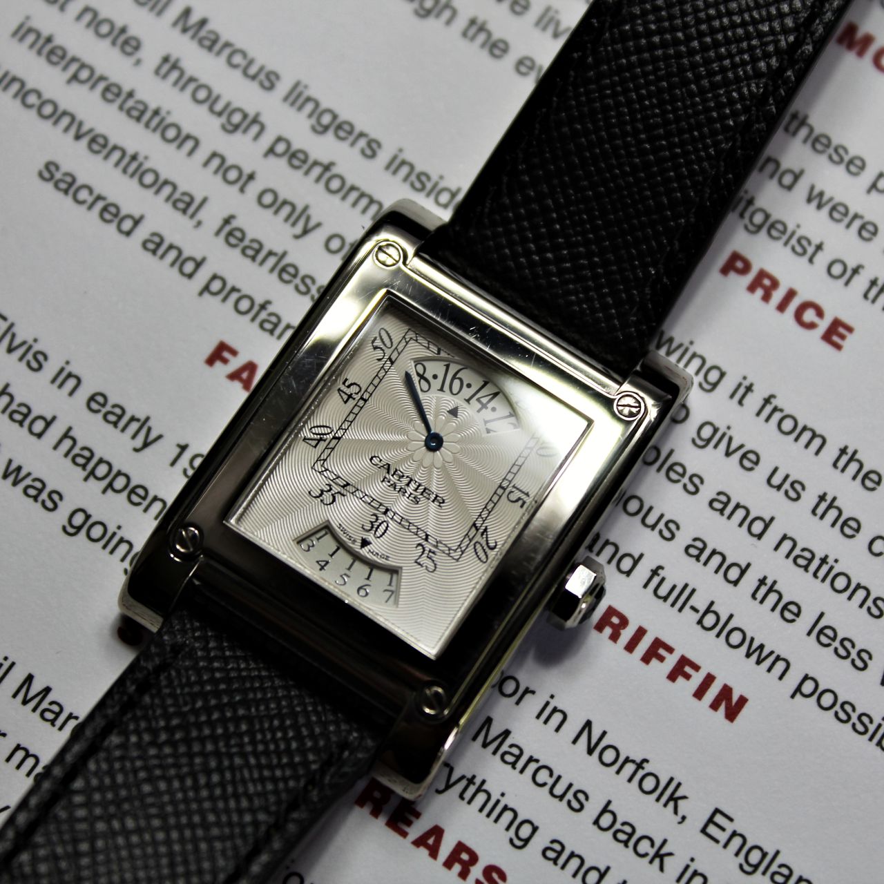 Cartier Tank CPCP Wandering Hours 2918 Collection Prive Cartier
