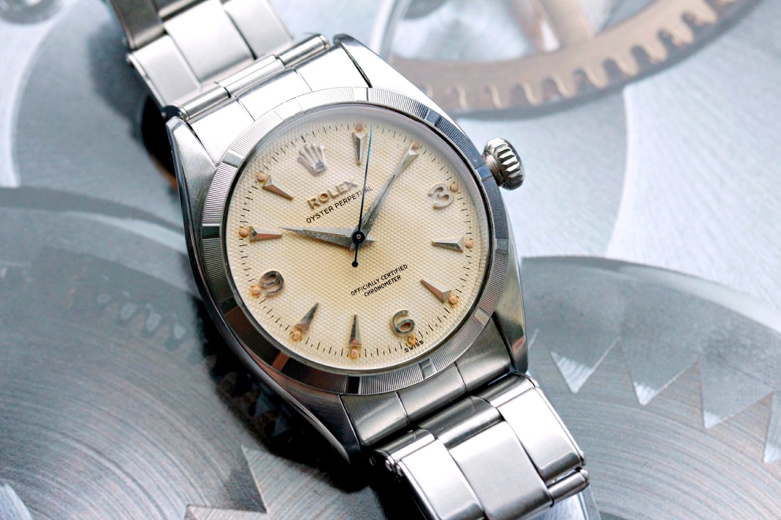 1954 Rolex Oyster Perpetual 6581 Cal 1030 Honeycomb dial