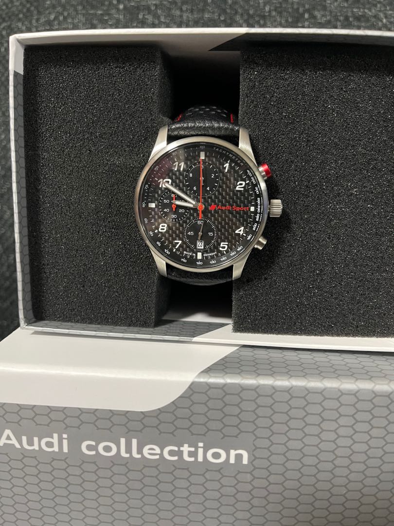 Audi sport chronograph watch hotsell with carbon